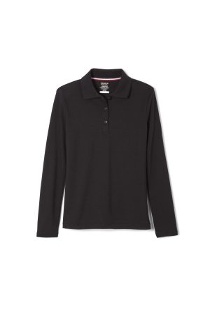 Long Sleeve Feminine Fit Interlock Polo - FINAL SALE