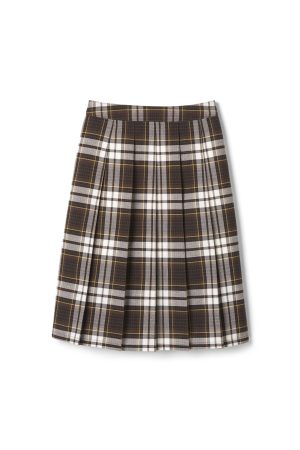 Below The Knee Plaid Pleated Skirt - FINAL SALE